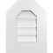 Ekena Millwork Octagonal Top Surface Mount PVC Gable Vent: Functional, w/ 3-1/2"W x 1"P Standard Frame, 14"W x 18"H GVPOT14X1801SF - alternate 1